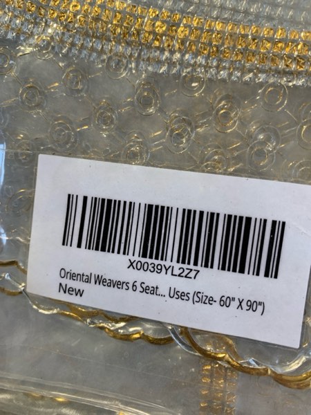 Oriental Weavers 6 Seater Large Clear Vinyl PVC Table Cloth, Wipeable Transparent Table Cloth Protector for Dining Table, Dinnng Indoor & Outdoor Uses (Size- 60" X 90")