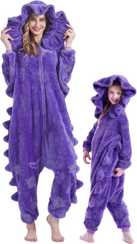 Magicalani Unisex Adult Animal Onesie Pajamas,Parent-Child Anime Cosplay Sleepwear, One-Piece Christmas and Halloween Costume