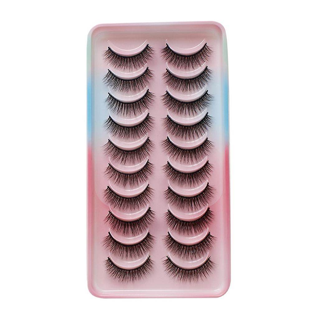 Dual Magnetic Eyelashes, Magnets False Eyelashes NO Eyeliner or Glue Needed, Natural Lashes 3D Effect Fake Eyelashes 2 Pairs Pack with Tweezers
