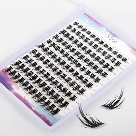 GAQQI Lash Clusters, GQ09 False Eyelash C Curl 120PCS, DIY Lash Extension Manga Spiky Cluster Lashes 10-16mm Natural Individual Lashes (GQ09,C Mix) 