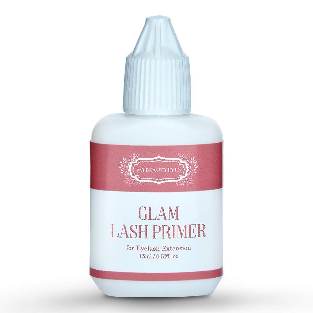 Eyelash Extension Glam Lash Primer 15 ml/Pre-Treatment for Semi Permanent Eyelash/Easily Removes Proteins and Oils/Oil Free/Longer Extension Retention (Transparent)