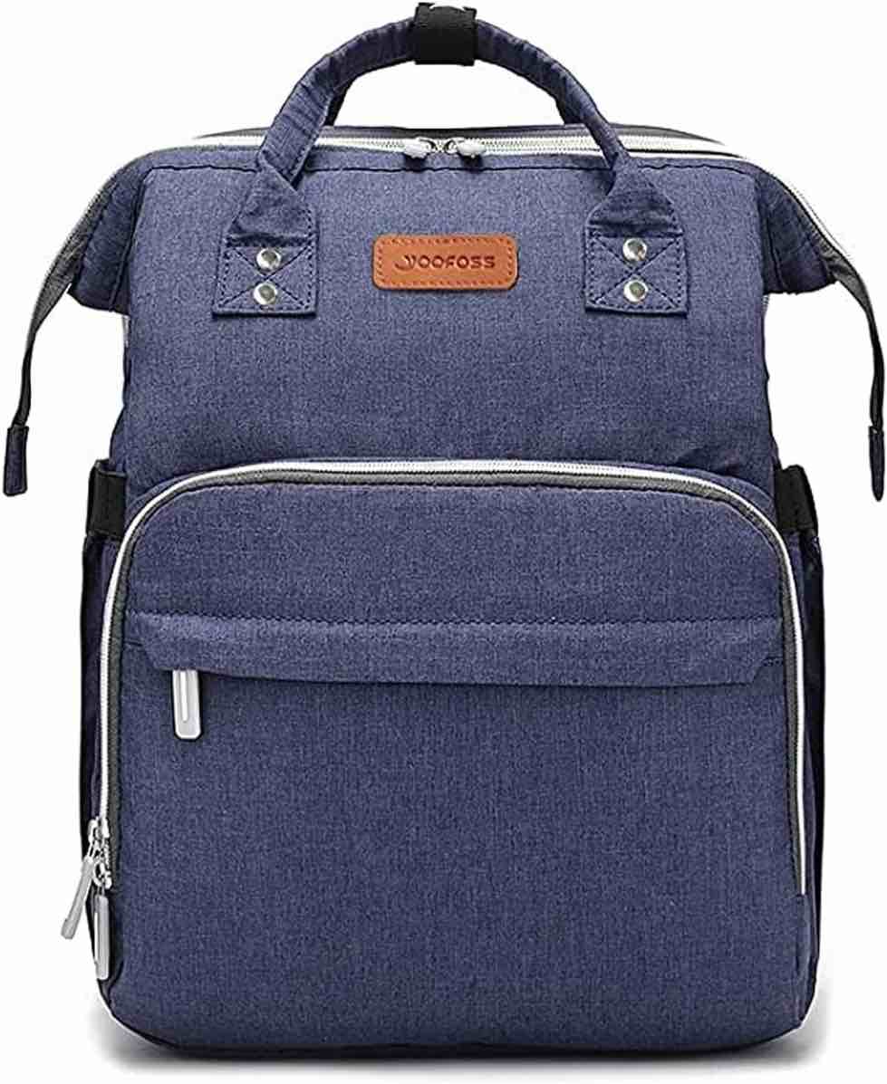 Yoofoss Baby Diaper Bag Backpack, Large Baby Bag Multifunction Diaper Backpack for Baby Girls Boys with USB Charging Port Stroller Straps, Blue