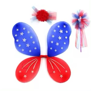Kids Fairy Wings For Independence Day Or Pretend Play/ Dress Up