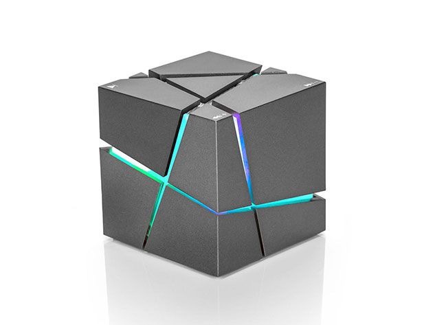 Qone Cube Bluetooth Speaker Creative Colorful Light Mobilephone Subwoofer Mini Wireless TF Card Audio Handsfree
