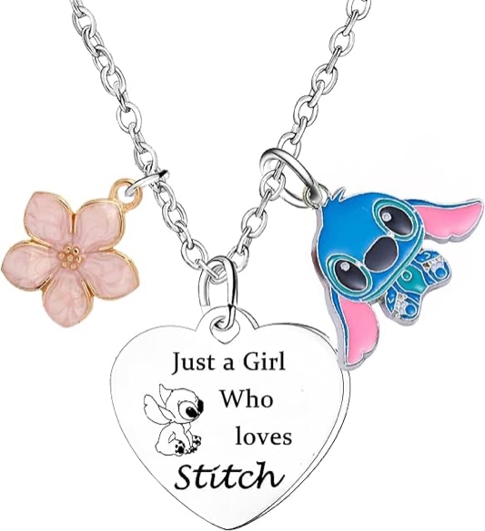 Stitch Necklace Gift for Daughter Son Friend Necklace
