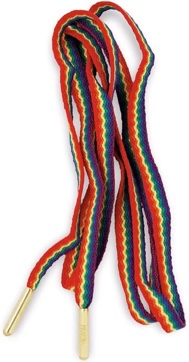 Pride.Direct® Rainbow Shoelaces Waves 47in | LGBT Accessories | Pride Accessories | Rainbow Shoelaces | Rainbow Shoelaces | LGBTQ+ | Pride