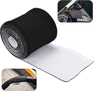 Trolling Motor Cable Organizer Sleeve, Neoprene Troll Sleeve Trolling Motor Wire Cover - Black/White (60 Inches)