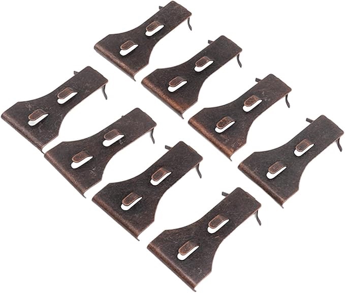 8Pcs Brick Hook Clips Steel Brick Hanger Fits Standard Size Bricks 2 1/4 Inch to 2 3/8 Inch in Height Heavy Duty Brick Wall Clips Siding Hooks for Hanging No Drill and Nails