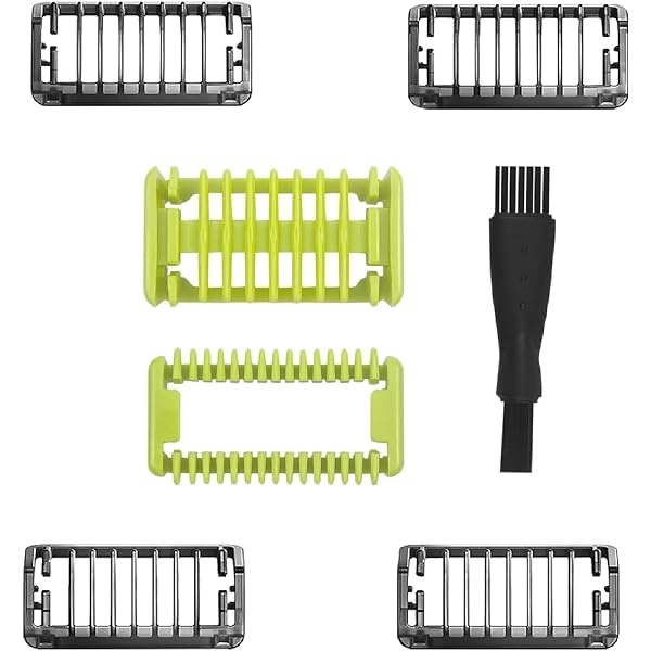 Guide Comb Guards for Philip Norelco OneBlade Pro QP6510, 12-length Precision Adjustable Comb 0.5 to 9 MM Replacement Body Hair Pack Kit 1.0 count