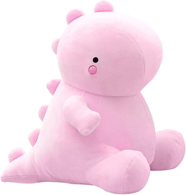 Cute Dinosaur Plush Toys, Fat Dinosaur Stuffed Animals Dolls, Soft Plush Dino Plushie, Birthday Gifts for Kids Girls Boys Pink