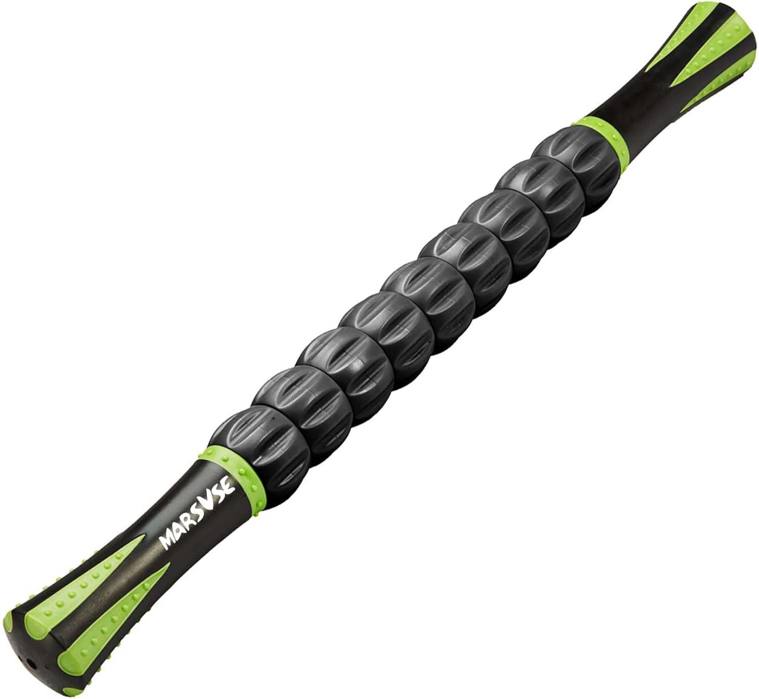MARSVSE Muscle Roller Stick for Athletes | 18 Inches Massage Tool for Soothing Cramps, Relieving Soreness, and Body Recovery Green