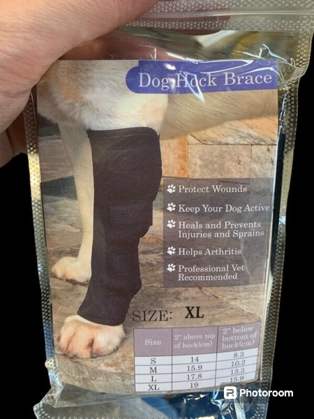 WENLICP Dog Leg Brace for Rear Leg Hock,Rear Leg Hock Brace Compression Protection,Wrap for Recovery and Sprain and Injury Prevention, Ankle Brace with Knee Support for Dogs - Size XL