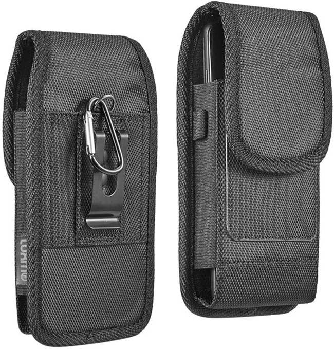 Luxmo Rugged Heavy Duty Cell Phone Carrying Holder Belt Clip Holster Case Pouch for Motorola moto g power 5G (2024) moto g 5G (2024) moto g play (2024) Motorola edge (2023) Motorola G Stylus 5G (2023)