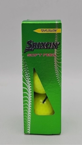 Srixon Soft Feel 13 Tour Yellow Golf Balls 1 Sleeve (3 Balls) - NIB