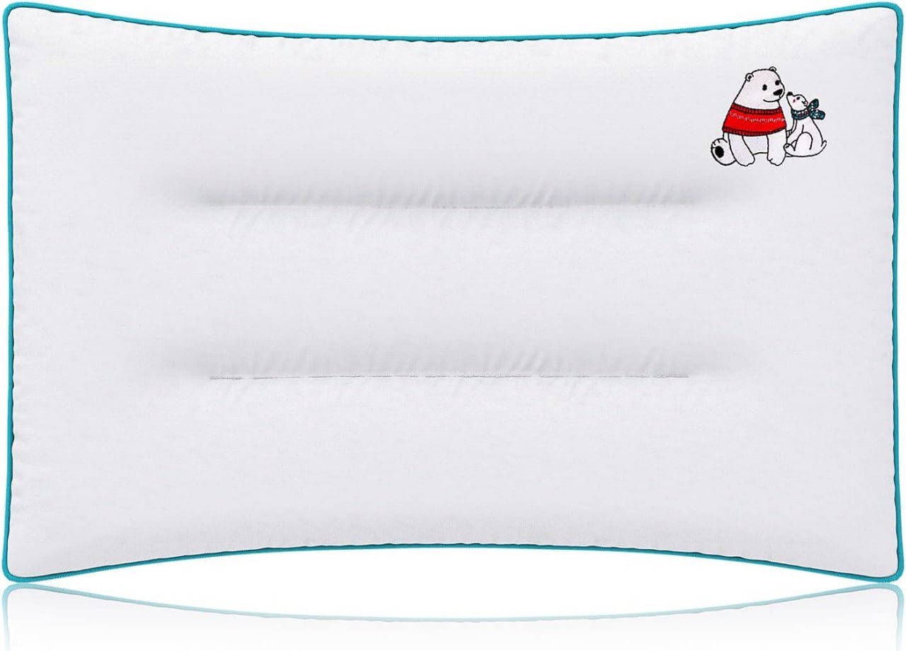 Moonlightfamily Toddler Pillow, 16x22, Youth Pillows for Side & Back Sleeping, Safe & Ideal for Car Rides, School Nap, Soft Memorelle Microfiber, Machine Washable