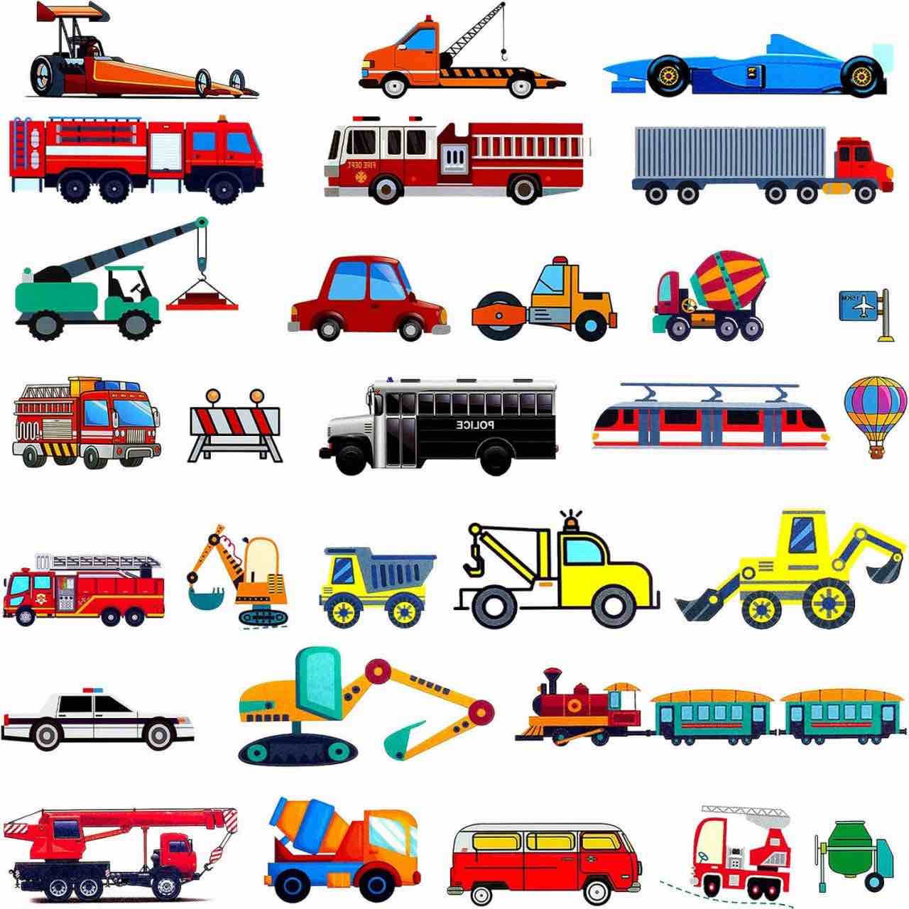 116 Pieces Cars Construction Truck Butterfly Party Favors Temporary Tattoos for Boys Girls Cartoon Vehicle Butterfly Themed Fake Tattoo Stickers Kids Children Birthday Party Supplies (Car Series)