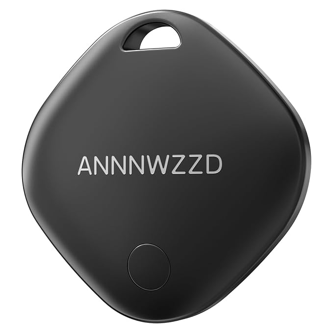 ANNNWZZD Tags 1 Pack Air Tracker Item Finders with Apple Find My (iOS Only) Track Your Keys, Wallet, Luggage, Backpack, Super Lightweight, Comes with 1 Beautiful Keyrings 