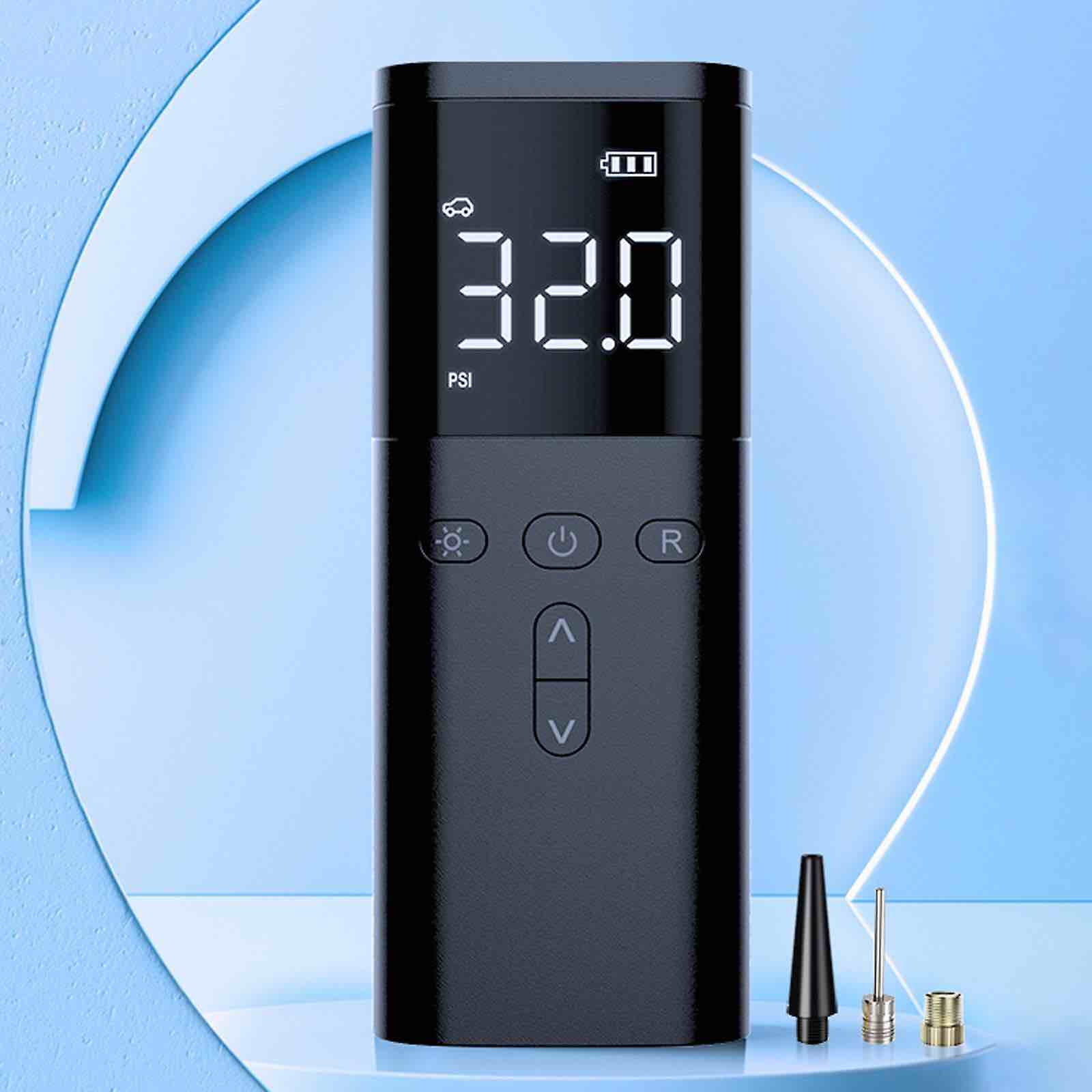Portable Cordless Tire Inflator 150psi Compressor With 4000mah Rechargeable Battery Handheld Pump With Digital Display For Car, Bike, Balloons