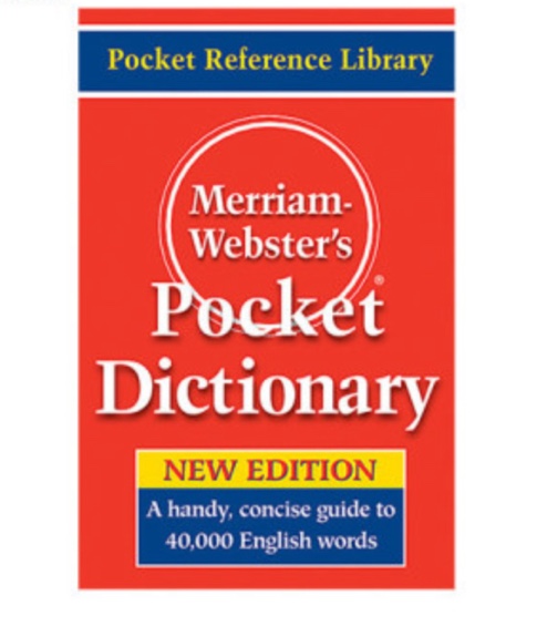 Merriam Webster's Pocket Dictionary