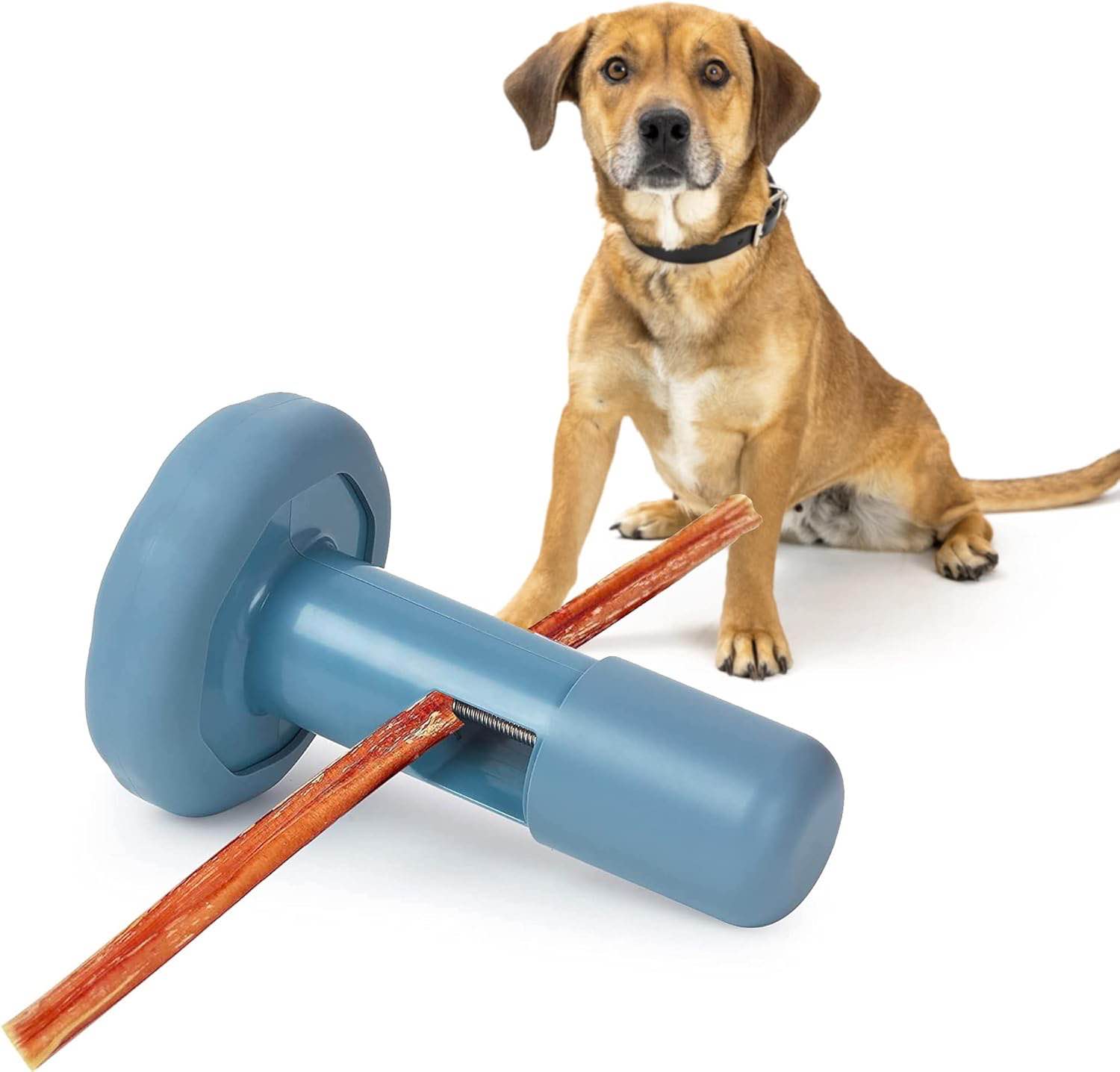 Tarli Bully Stick Bolt for Dogs Dog Treat Holder, Hold on to Last bite - Securely Firm to Help Prevent Choking, Dog Safety Device - Silicone Covering for Floor Protection and Noise Reduction