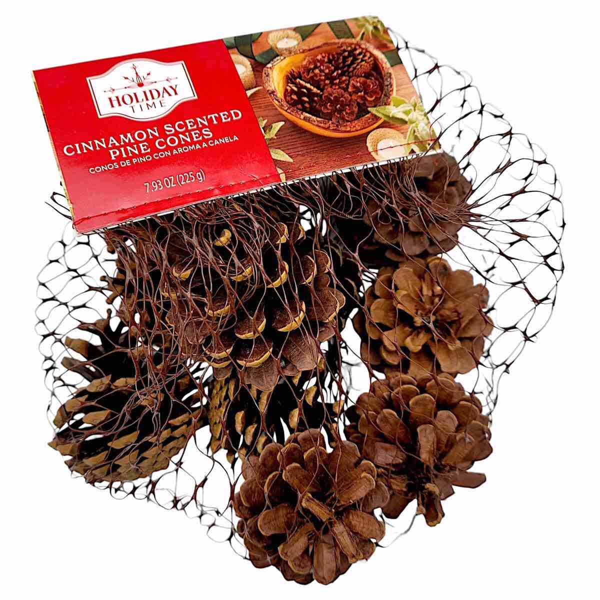 Holiday Time - Brown Cinnamon Scented Pine Cones Decor 7.93 Oz Smells Wonderful