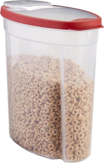 Rubbermaid Home Cereal Keeper Clear/ Red (1 x 1.5 Gal)