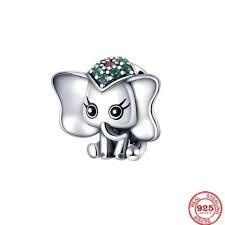 Lucky Elephant With Green Charm