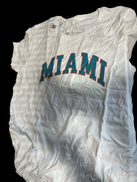 White Miami Tee Medium Size