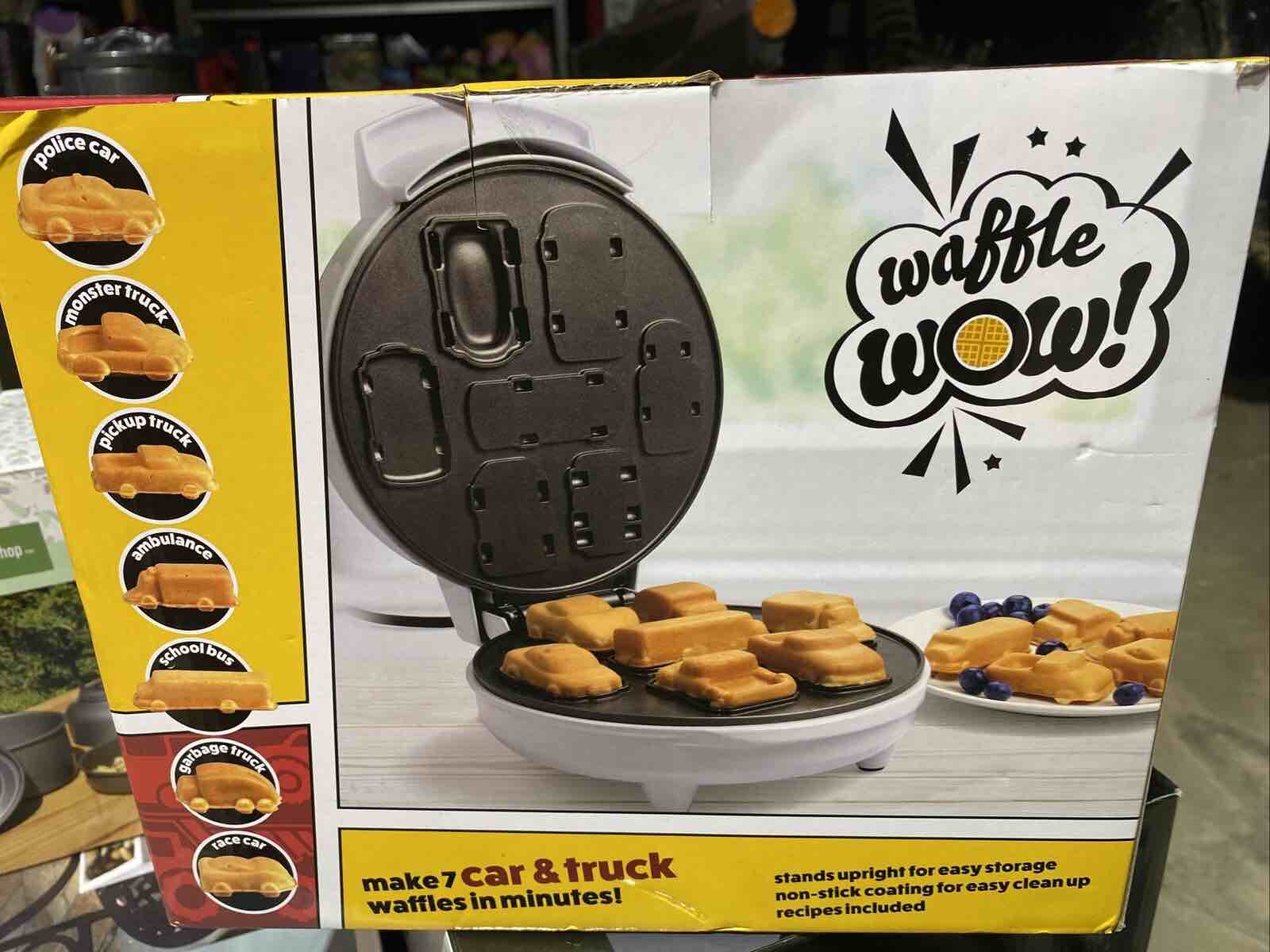 CucinaPro WOW Cars & Trucks Mini Waffle Maker
