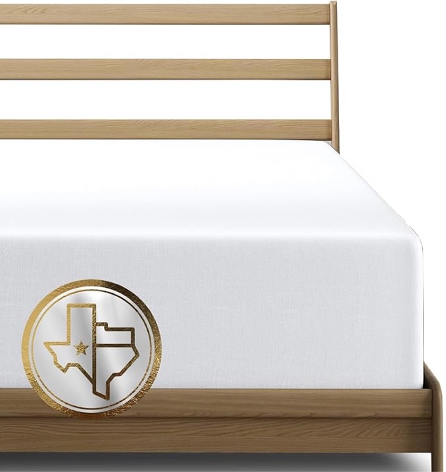 Texas Linen Co. Luxury Egyptian Cotton King Fitted Sheet Only - 1000-Thread-Count 16" Deep Pocket King Fitted Sheet, Smooth, Cooling, Sateen Weave, Extra Long Staple King Size Fitted Sheet - White
