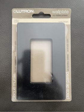 Lutron 1 Gang Switch Plates Decorator Dimmer Cover Wall plate Gloss Black Finish