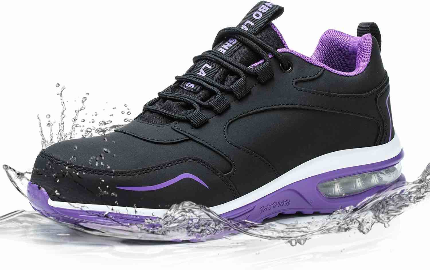 Waterproof Steel Toe Shoes for Women Non-Slip Puncture-Proof Safety ...