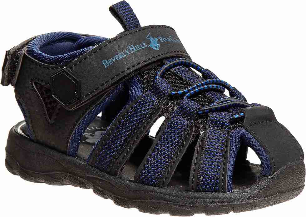 Beverly Hills Boys Athletic Active Sandals Close Toe Sport Summer Shoe (Toddler-Big Kid) -size 12