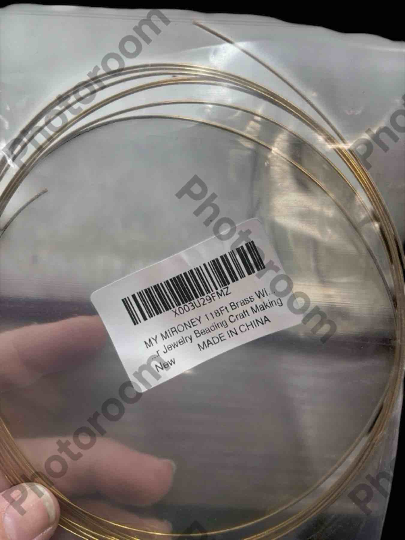 MY MIRONEY 118Ft Brass Wire Gold Jewelry Craft Wire 0.03" Diameter Metal Sculpting Wire for Jewelry Beading Craft Making