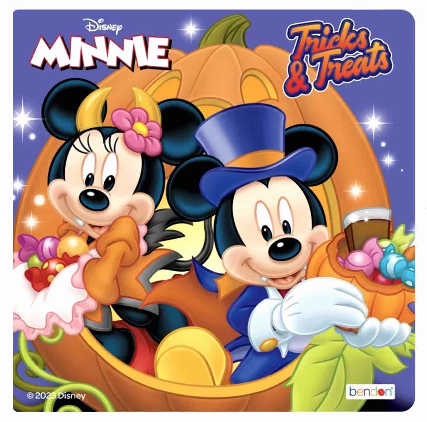 Bendon Board Book, Disney Minnie, Halloween Tricks & Treats, 6" X 6", 8 Pages