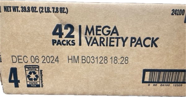 42 Packs Mega Variety Pack (BB DEC 06 2024)