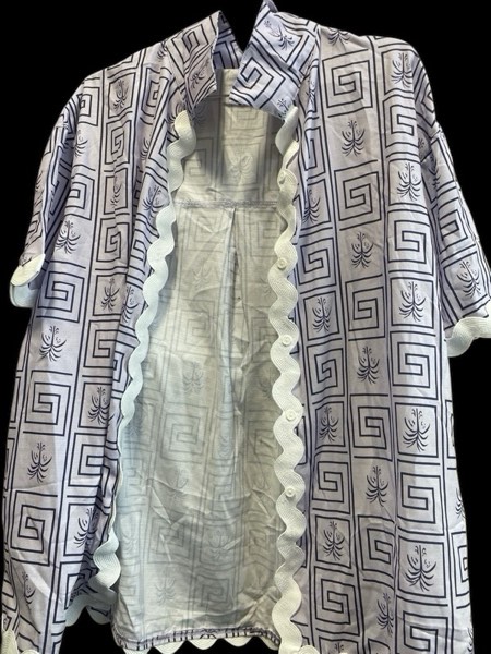 Button down and Short for Women (Blue, Large)