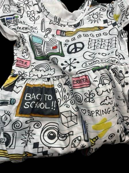 Back to School Dress for Kids (Medium 3T)
