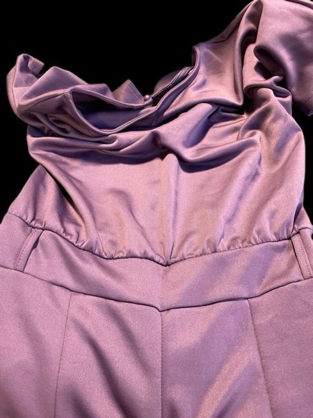 Silk Jumpsuit for Women (Pink, Small)