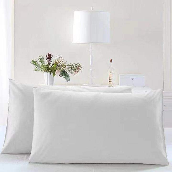 2pcs. White Pillow Case ( Hotel Quality Plain White Pillow Cases)