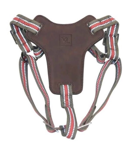 Faux Leather Harnesses with Leash for Dogs