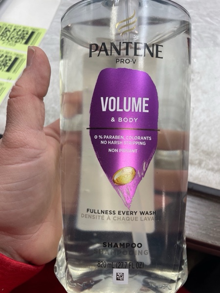 PANTENE PRO-V Volume & Body Shampoo, 27.7oz/820mL
