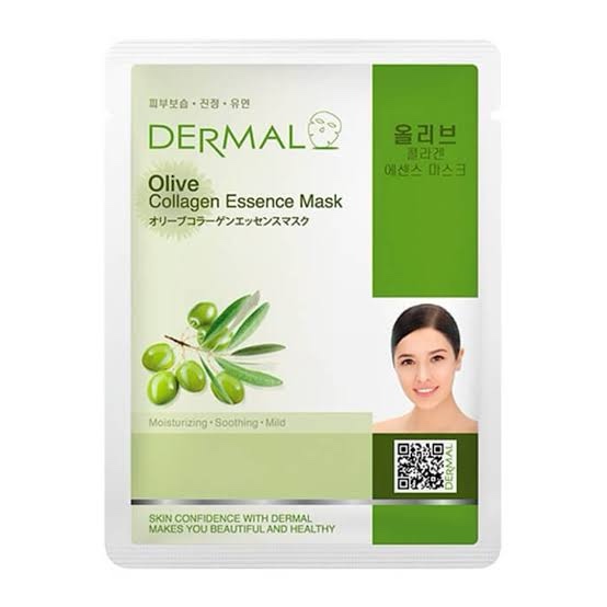 Dermal Olive Collagen Essence Mask Sheet Korea Cosmetic 24g