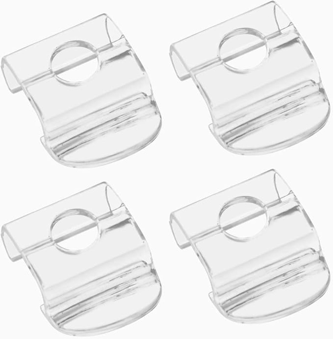 Cordless Pleated Window Shades Handle Clear Plastic Honeycomb Blinds Cellular Blind Roller Shade Lift Handles for Shades Bottom Rail or Rod