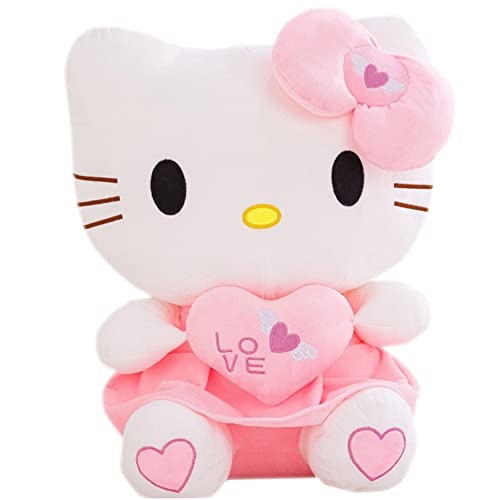 Kids Plush Kitty With Love Heart-30cm