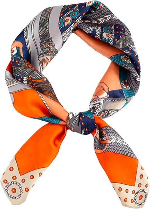 Roizsx Fashion Hair Scarf for Women Lightweight Silk Feeling Head Scarves Square Bandanas 27.5× 27.5 inches