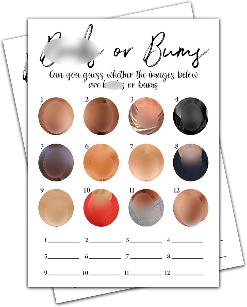 DZIMY Baby Shower Games, Rustic Minimalist Theme Gender Neutral Cards - 25 Games with 1 Answer Card - Gender Reveal & Baby Announcement Party Supplies-B17