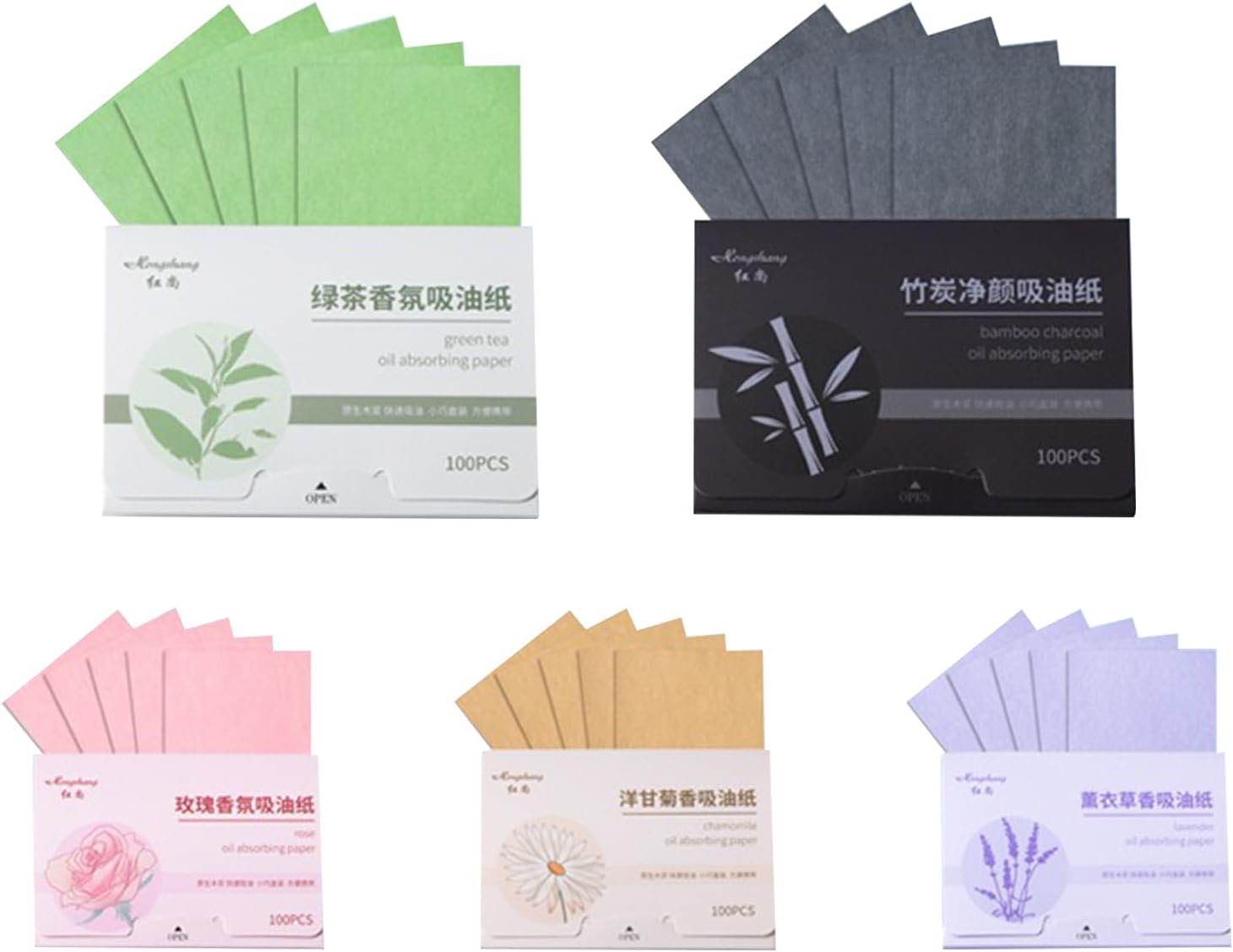500 Pieces Skin Pads Face Blotting Paper to Remove Excess Shine Face Oil Paper Face Primer Oil Absorbing Paper Makeup Blotting Paper