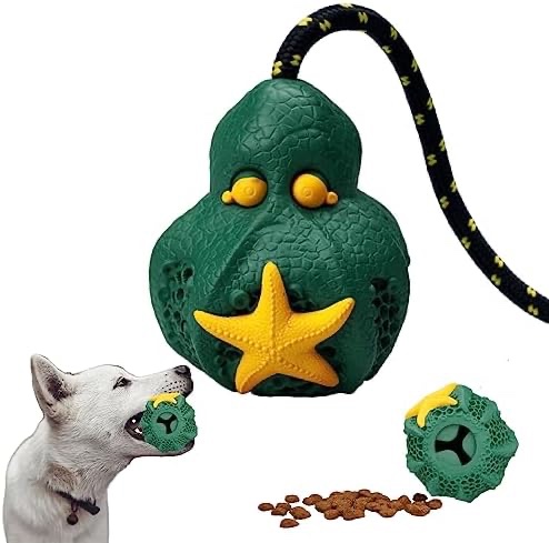 AGCCJDC Indestructible Dog Toys for Aggressive Chewers, Interactive Dog Toys for Large Dogs, Puppy Toys for Boredom and Stimulating, Puppy Chew Toys for Teething (Octopus-Green)