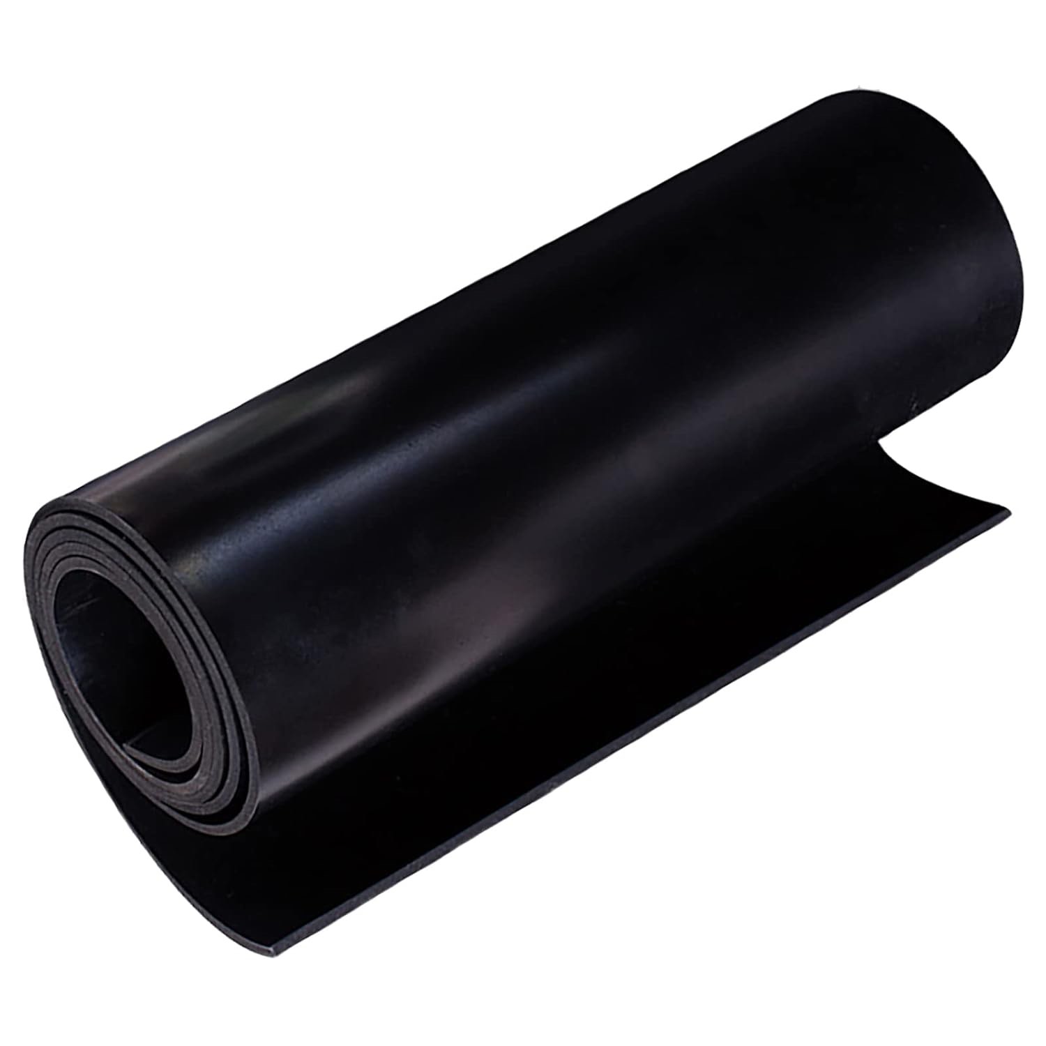 Neoprene Rubber Sheet 1/8" Thick x 16" Wide x 30" Long, Solid Rubber Sheets, Rolls & Strips for Gaskets Material, Pads, Crafts, Weather Stripping, Flooring, Black